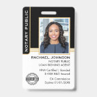 Notary Public Loan Signing Agent ID Black Gold