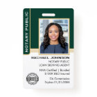 Notary Public Loan Signing Agent ID Green Gold