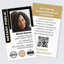 Notary Public Loan Signing Agent Photo ID Gold