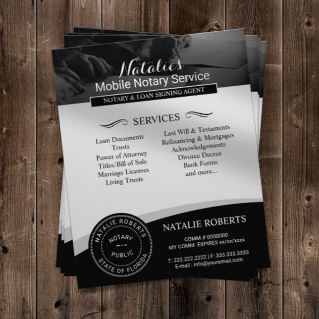 Notary Public Loan Signing Agent Photography Flyer (Creator Uploaded)