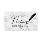 Notary Public Loan Signing Agent Quill Pen Marble