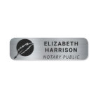 Notary Public Logo Silver