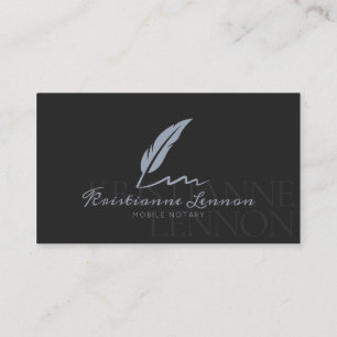 Notary Public/Mobile Notary - Modern Photo Busines Business Card