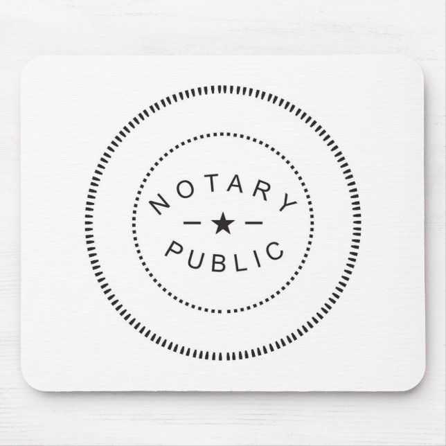 Notary Public Mouse Pad (Front)