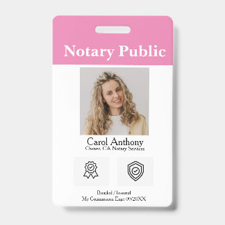 Notary Public / Notary Signing Agent ID Badge
