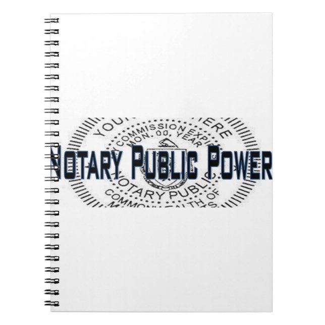 Notary Public Power Notebook (Front)