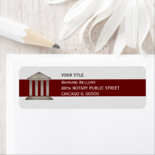 Notary Public  Return Address Labels