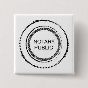 Notary Public Seal 15 Cm Square Badge
