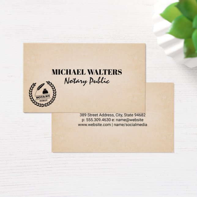 Notary Public Seal Logo (Desk)