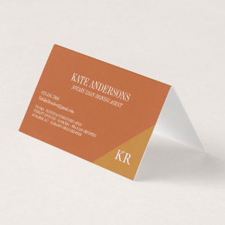 Notary Public Signing Agent Monogram terracotta