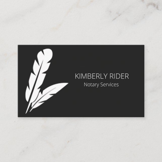 Notary Services Business Card (Front)