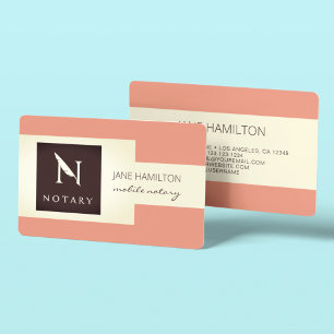 Notary Signing Agent Retro Business Card