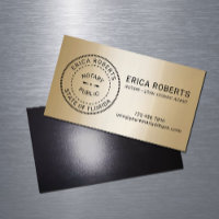 Notary Stamp Loan Signing Agent Modern Gold