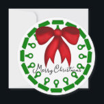 Notary Stamps Christmas Wreath 2026 Calendar  Card<br><div class="desc">Notary public holiday salutations to clients,  employees,  and business partners that includes a 2026 yearly calendar.</div>