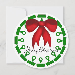 Notary Stamps Christmas Wreath 2026 Calendar Card