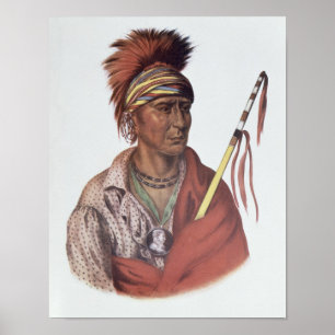 Notchimine or No Heart, an Iowa Chief Poster