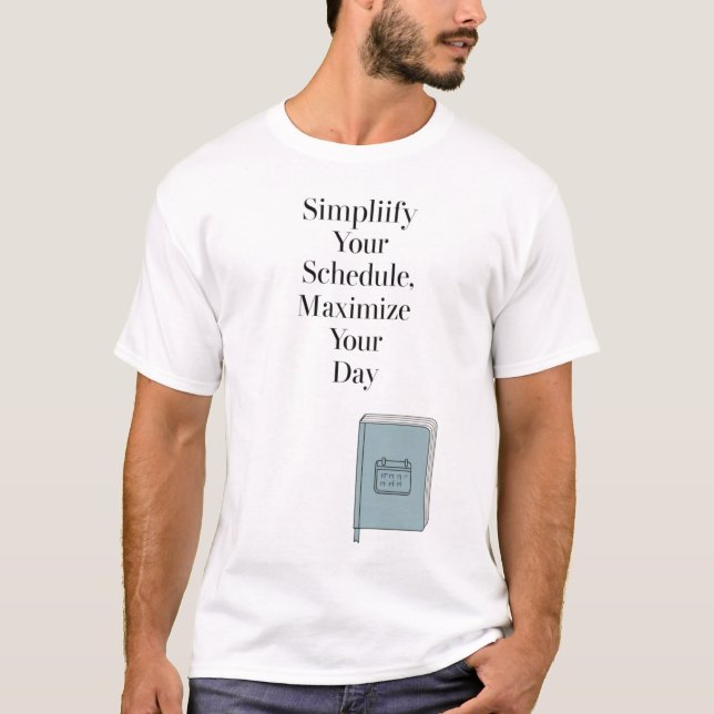 Note Book – Minimalist Typography T-Shirt (Front)