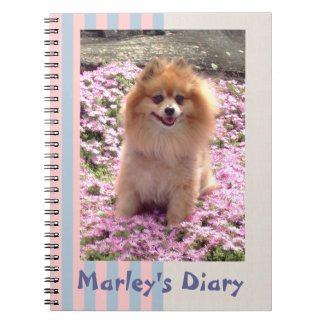 Note Book | Pomeranian Pink Flowers