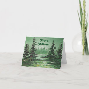 Note Card Ann Hayes Painting Green Forest
