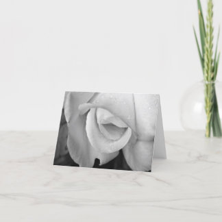 Note Card - B/W Flower