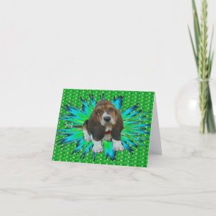 Note Card Baby Basset Hound Sheldon