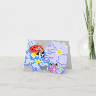 Note Card Blank inside / Ladybug
