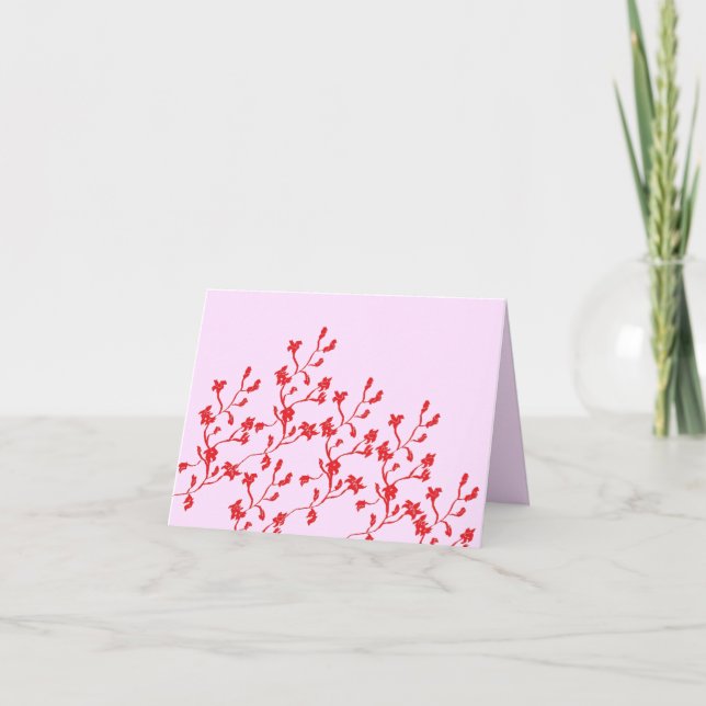 Note Card : Chinese Flowers (Front)