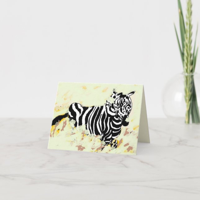Note card : Freedom Of The Zebra  (Front)
