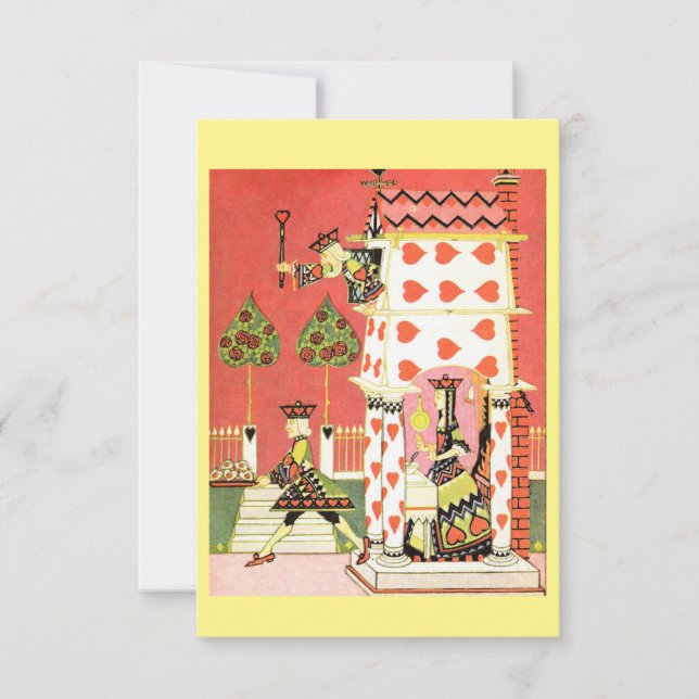 Note Card King of Hearts Vintage Illustration (Front)