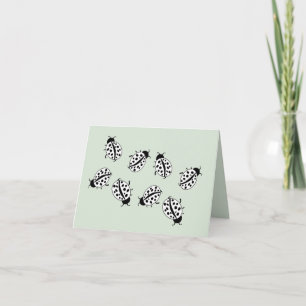 Note Card : Ladybugs Luck