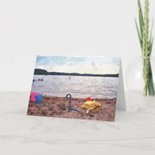 NOTE CARD: Lake Harriet, "At the Beach"_ Card