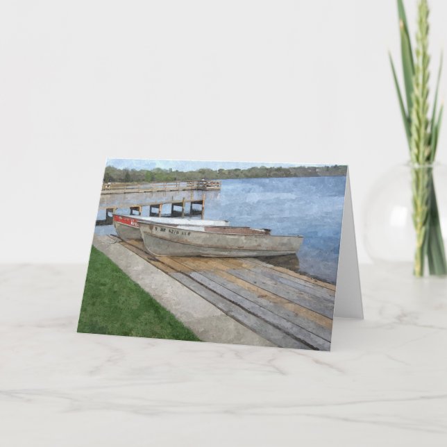 NOTE CARD: Lake Harriet, "Boats"_ Card (Front)