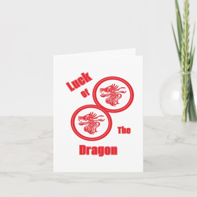 Note Card :  Luck Of The Dragon (Front)