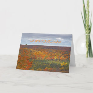NOTE CARD/"MARVELOUS MICHIGAN"/DEADMAN'S OVERLOOK CARD