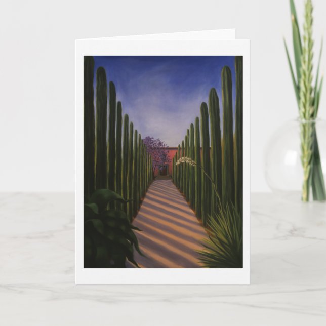 Note Card:  "Mission Garden" Card (Front)