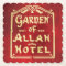 Note card of Garden of Allah Hotel coaster