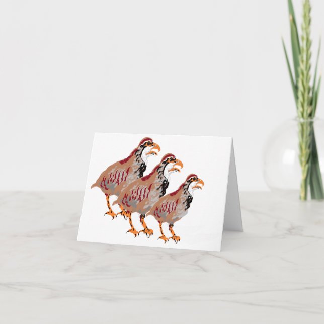 Note Card : Partridge  (Front)