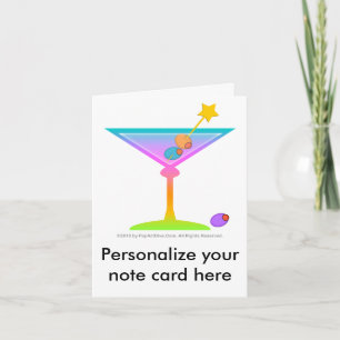 Note Card - RAINBOW MARTINI