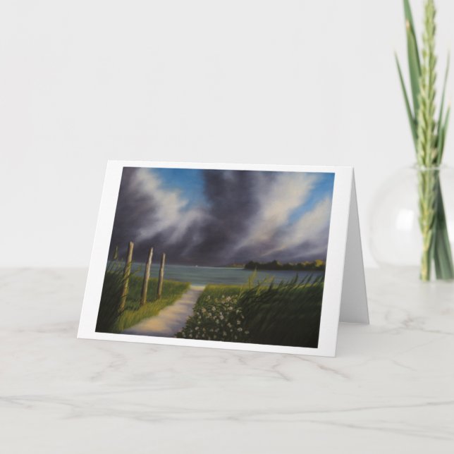 Note Card:  "Sailing to the Blue Peninsula" Card (Front)