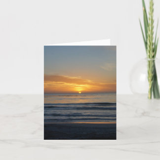 Note Card, Sunset on the California Coast Card