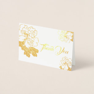 Note Card-Thank You-Mini Size Foil Card