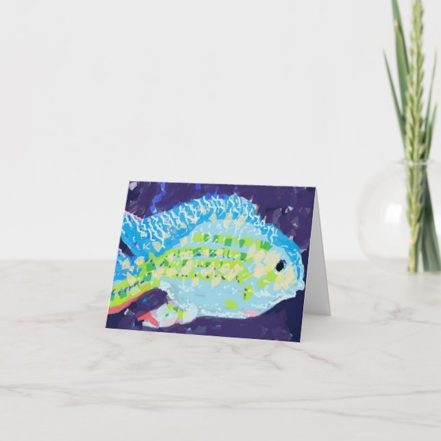 Note Card : Tropicle Fish (Front)