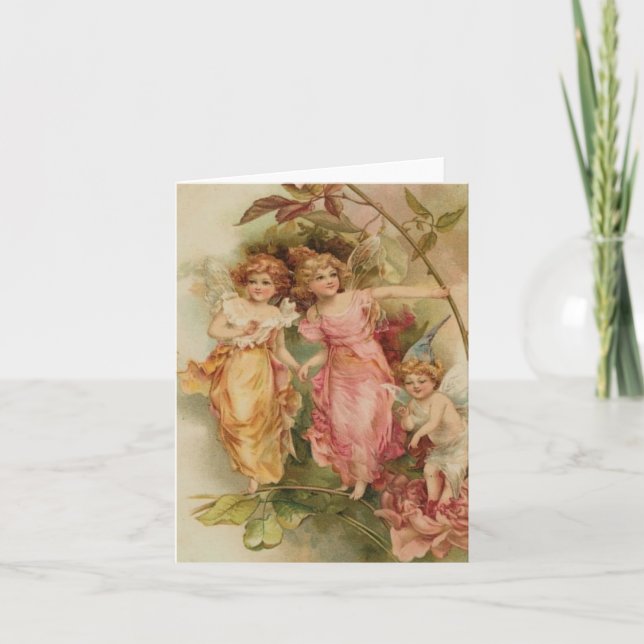 Note Card - Vintage Fairies (Front)