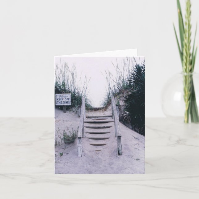 Note Card with Beach Scene (Front)