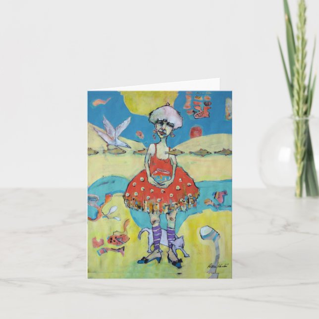 note card  "Woman with Gold Fish (Front)