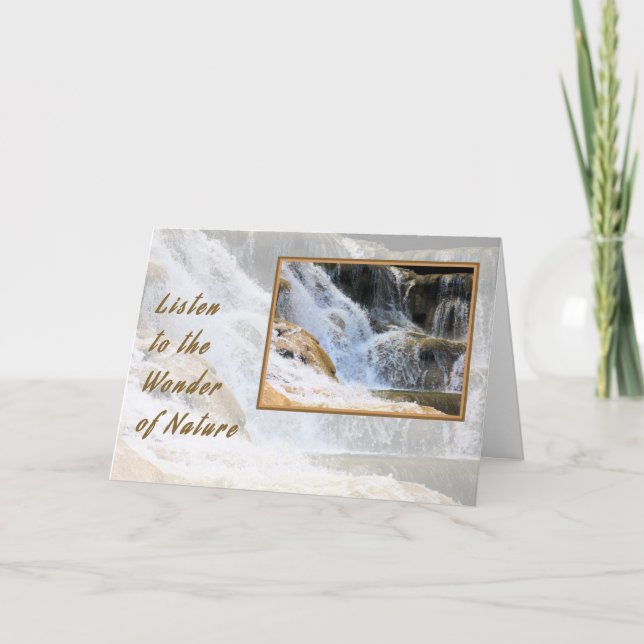 Note Card Wonder of Nature Water Fall (Front)