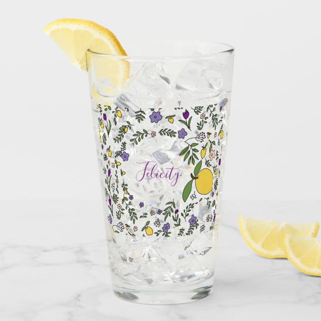 Note Cards Elegant Flat Modern Botanical Floral Glass (Front Ice)