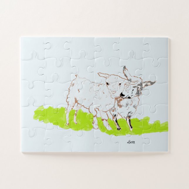 Note Cards : Enjoying a Day Out Jigsaw Puzzle (Horizontal)