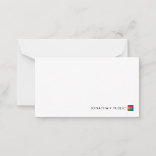 Note Cards Template Your Name Business Logo Here