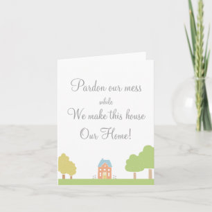 Note for the neighbours new home card